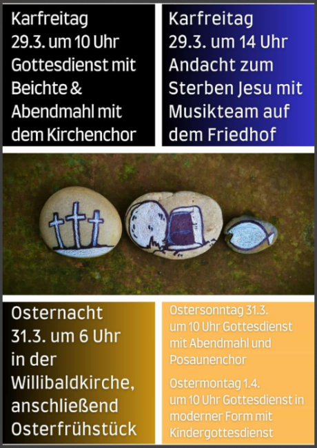 Gottesdienste an Ostern